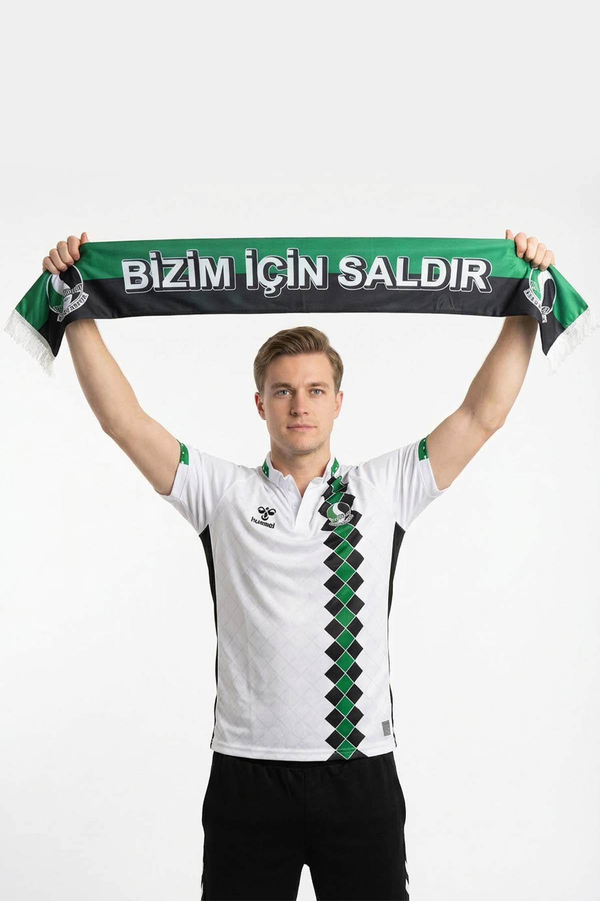 Sakaryaspor Şal Çift Taraflı Atkı- Bizim için